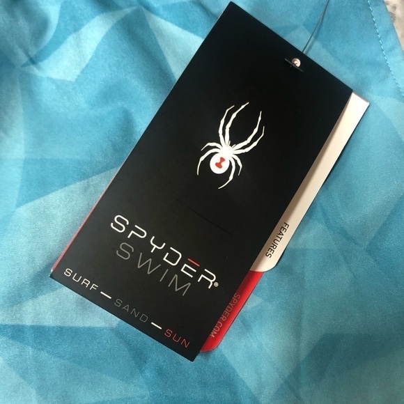 Spyder Swim Trunks with Liner Blue Size XL NWT - Picture 3 of 4